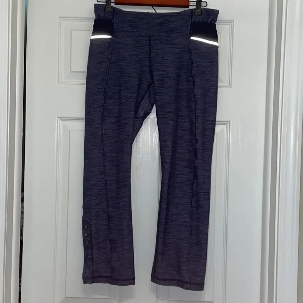 Rare Lululemon Athletica Ride On Crop Indigo Denim